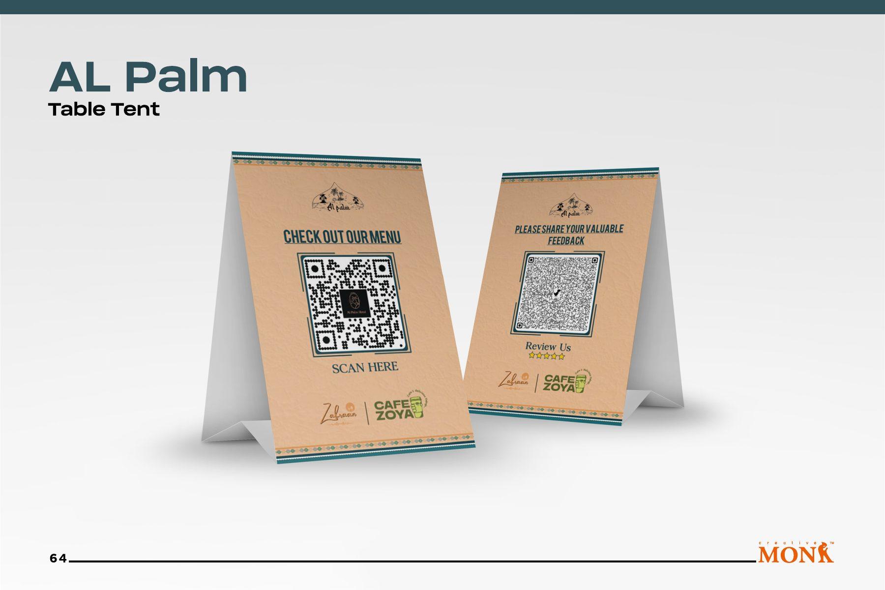 Table tent & QR