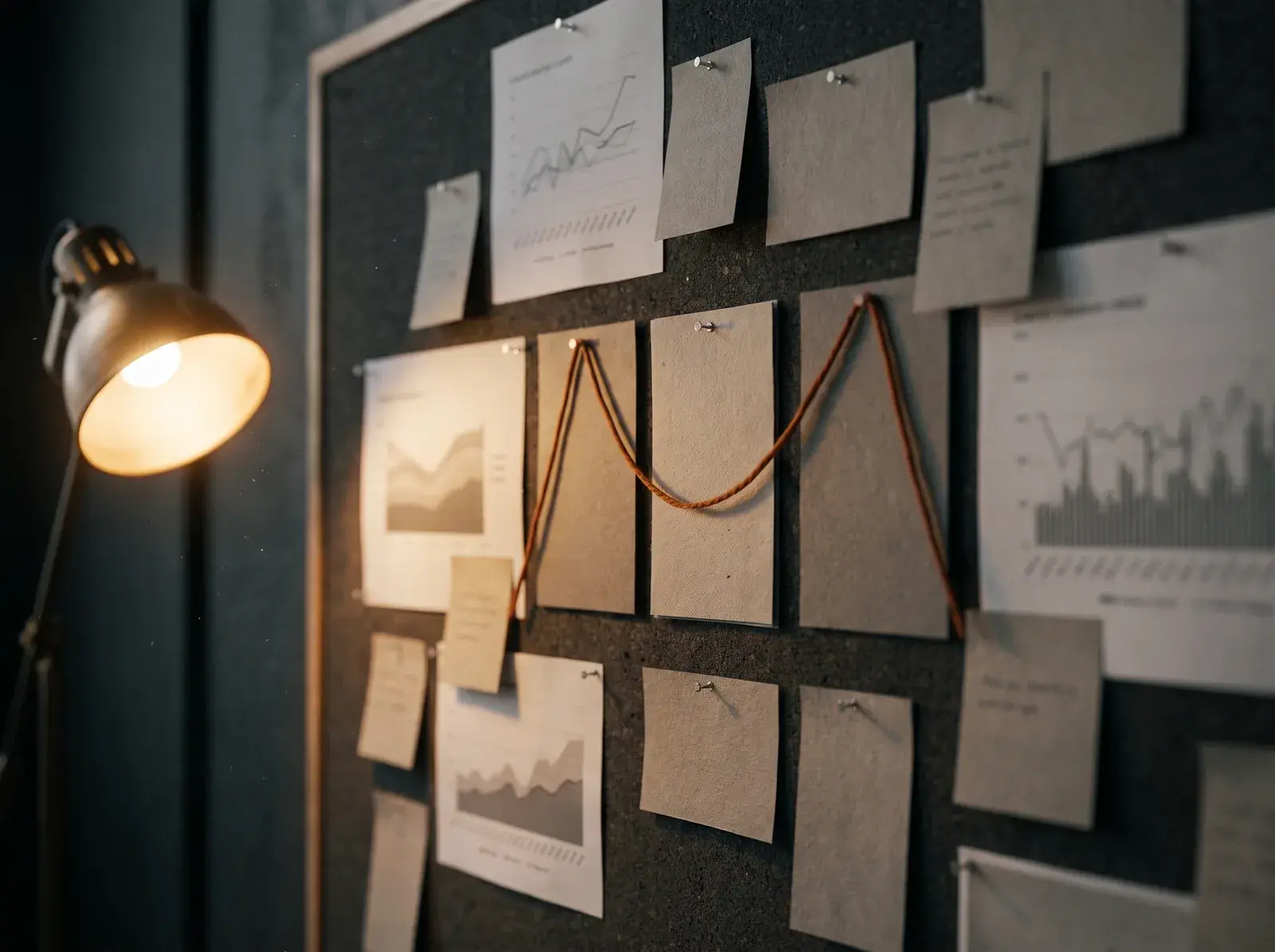 Growth strategy workshop with audit findings on a wall